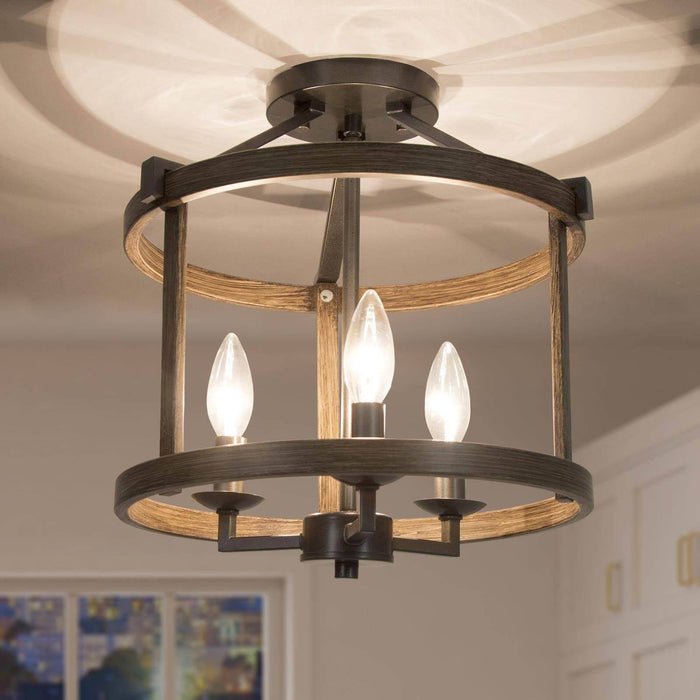 Storin 3-Light Semi-Flush Mounts