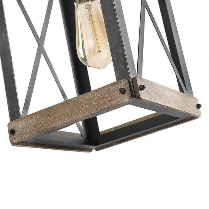 Ceilban 1-Light Wood Pendant Light