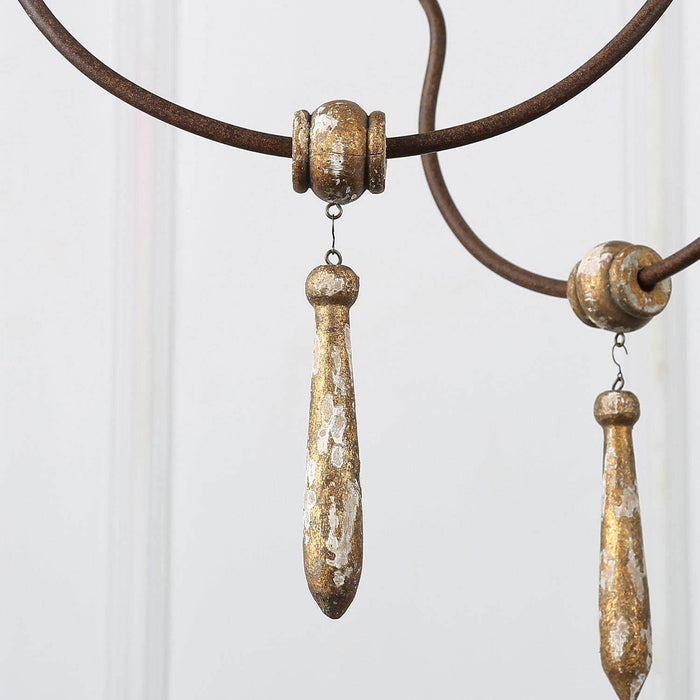 Elizab 9-Light Wood Chandeliers