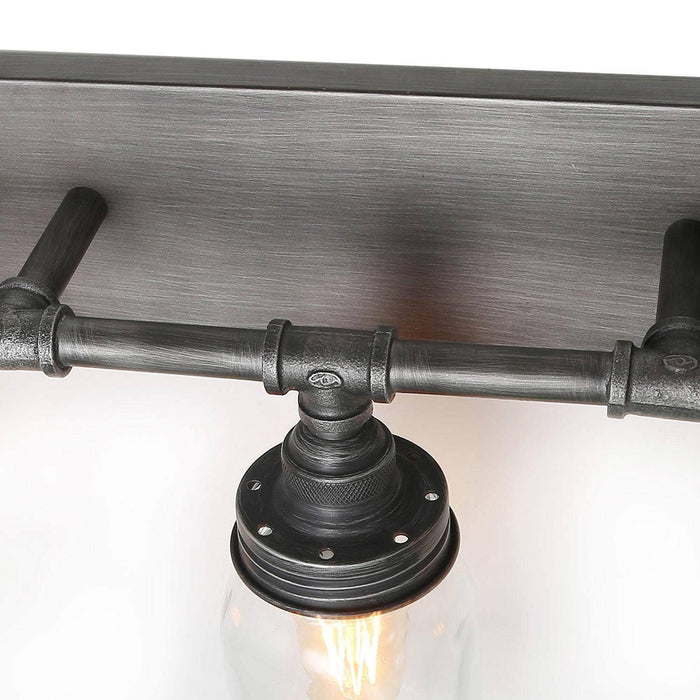 Nettles 3-Light Black Bathroom Vanity Light