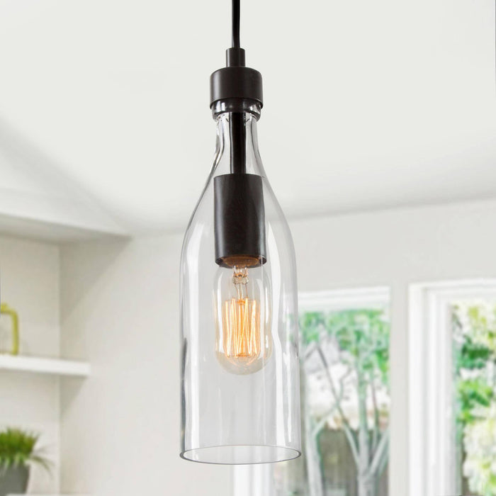 Bramble 1-Light Black Pendant Light