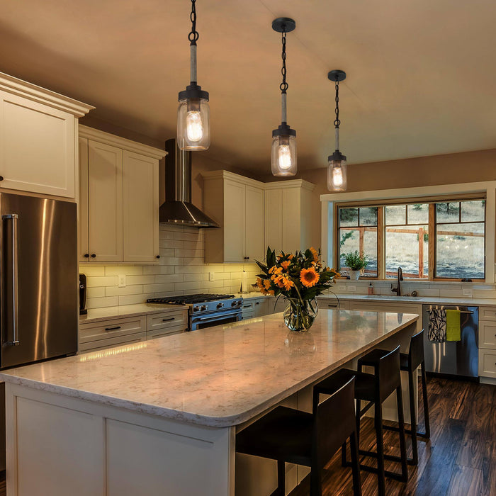 Alinet 1-Light Wood Pendant Light