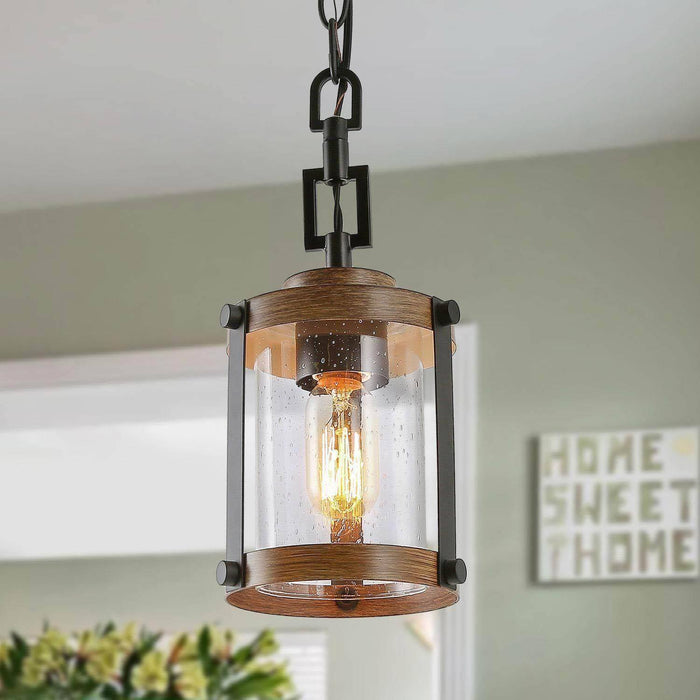 Strezia 1-Light Wood Pendant Light