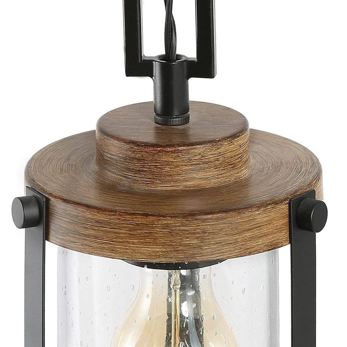 Strezia 1-Light Wood Pendant Light