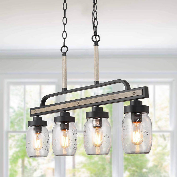 Alinet 4-Light Wood Island Light