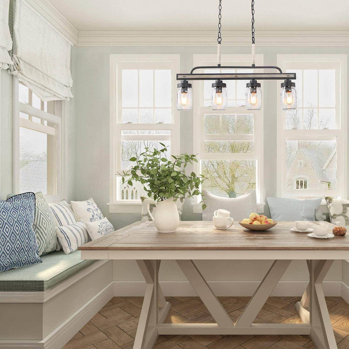 Alinet 4-Light Wood Island Light