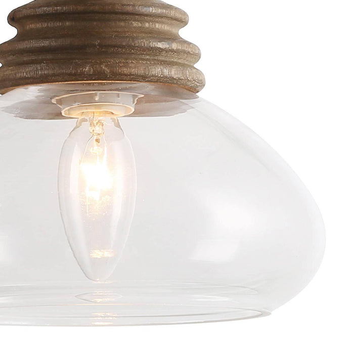 Laguear 1-Light Wood Pendant Light
