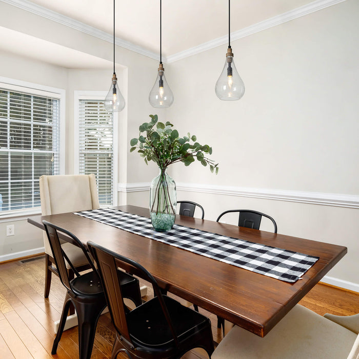 Tethyne 1-Light Wood Pendant Light