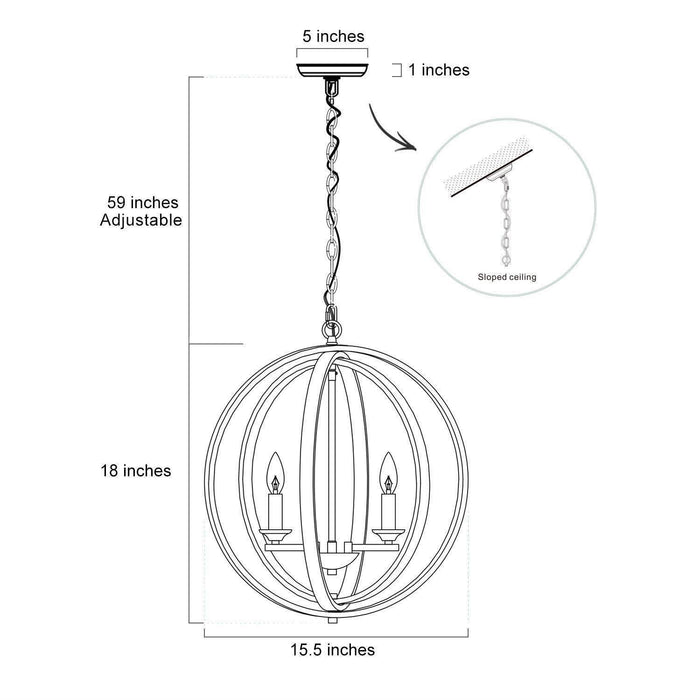 Sohaina 3-Light Wood Chandeliers