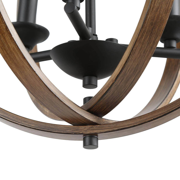 Sohaina 3-Light Wood Chandeliers