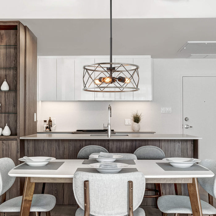Charlot 3-Light Black Chandelier
