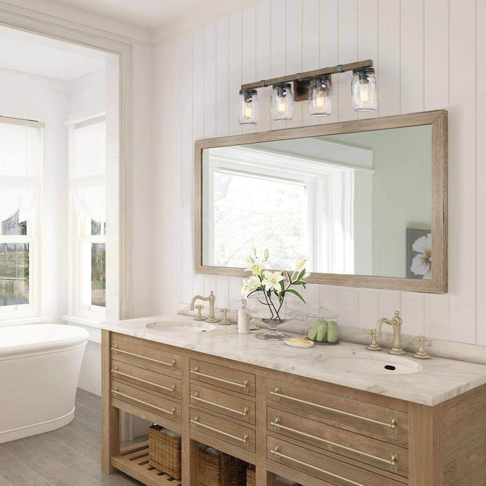 Gerenuk 4-Light Wood Bathroom Vanity Light