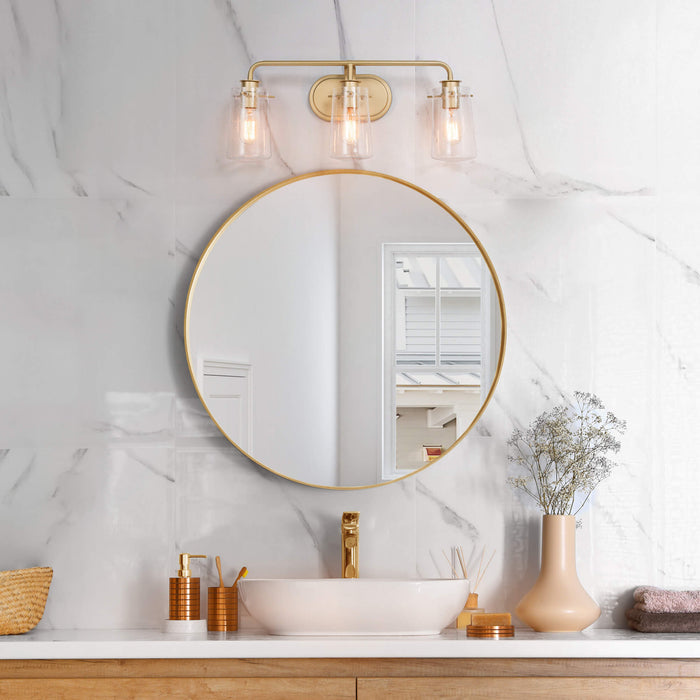 Suntiny 3-Light Gold Bathroom Vanity Lights