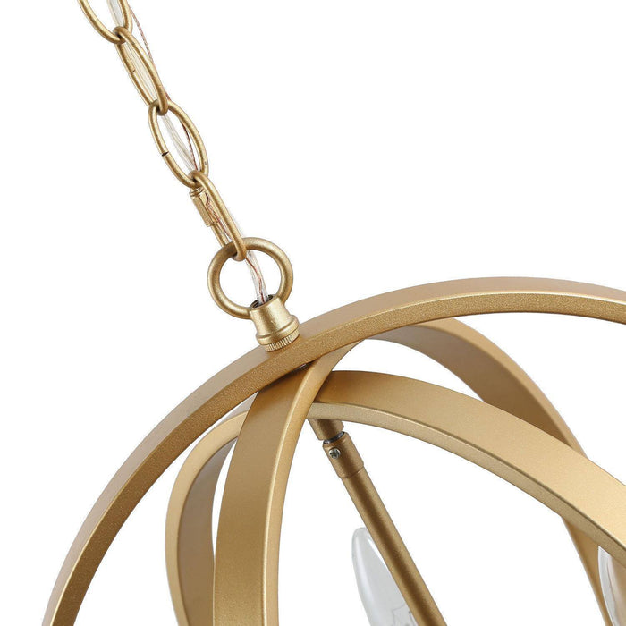 Theona 3-Light Gold Chandeliers