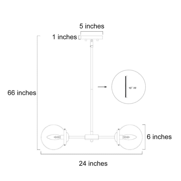Elether 5-Light Gold Chandeliers