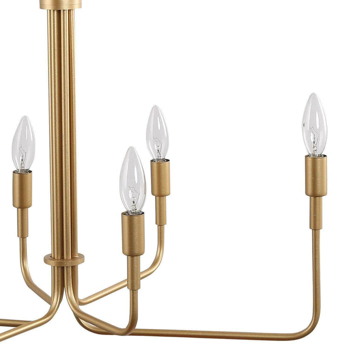 Lisenka 6-Light Gold Chandelier