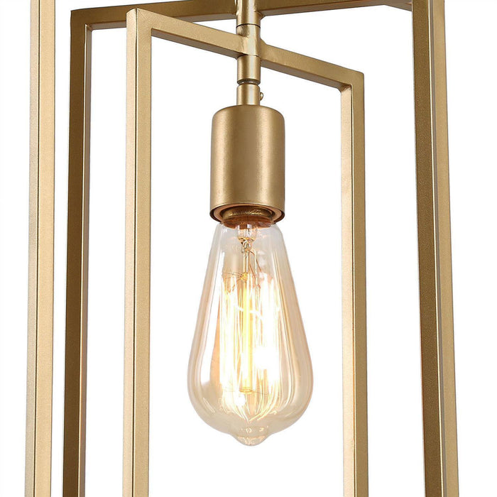 Falkora 1-Light Gold Pendant Light