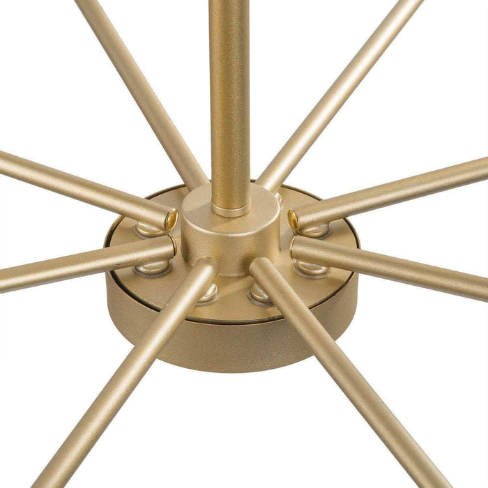 Stinkia 8-Light Gold Metal Candlestick Chandeliers