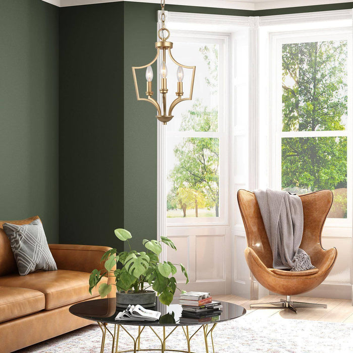 Ragluno 3-Light Gold Chandelier