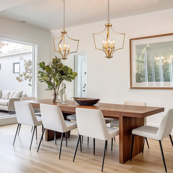 Ragluno 5-Light Gold Chandelier