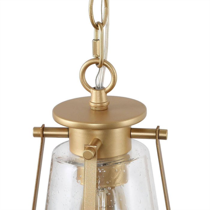 Eunomia 1-Light Gold Pendant Light