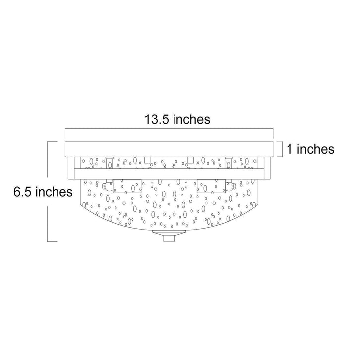 Capelyn 3-Light Wood Flush Mount Light