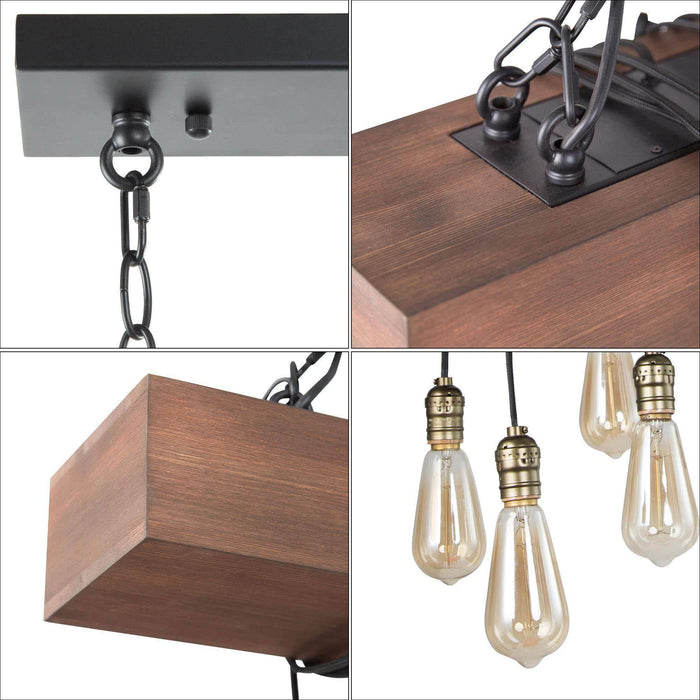 Fulgoro 8-Light Wood Island Light