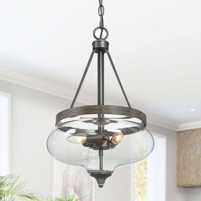 Loravine 3-Light Wood Chandelier