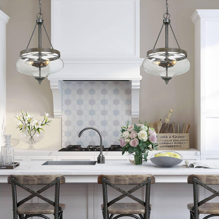 Loravine 3-Light Wood Chandelier
