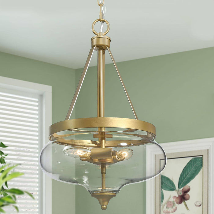 Loravine 3-Light Gold Chandeliers