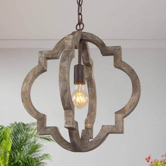 Adramis 1-Light Wood Pendant Light