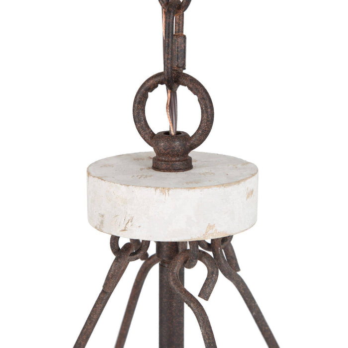 Tisvorn 4-Light White Chandelier
