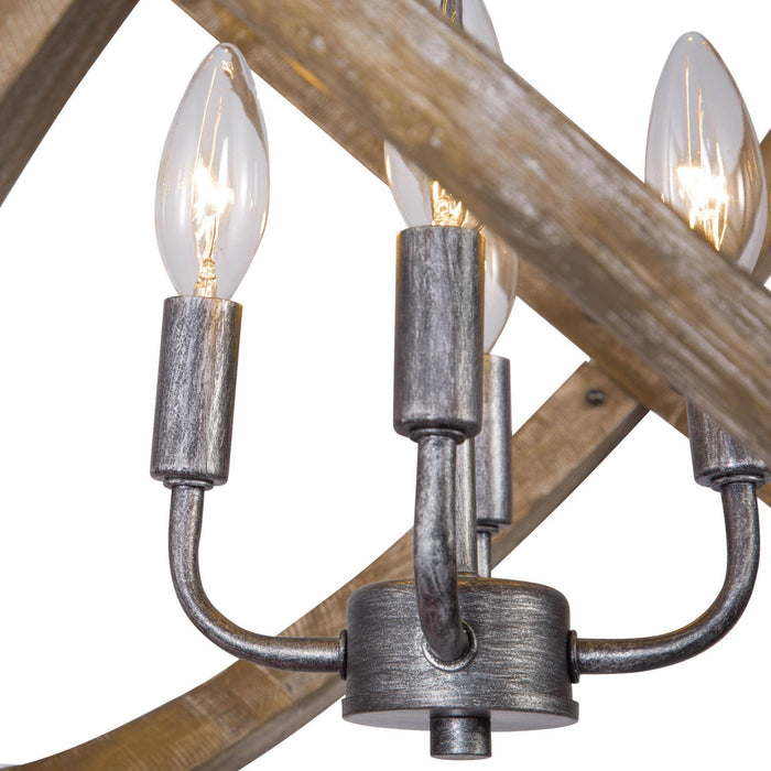 Calvire 4-Light Wood Chandelier