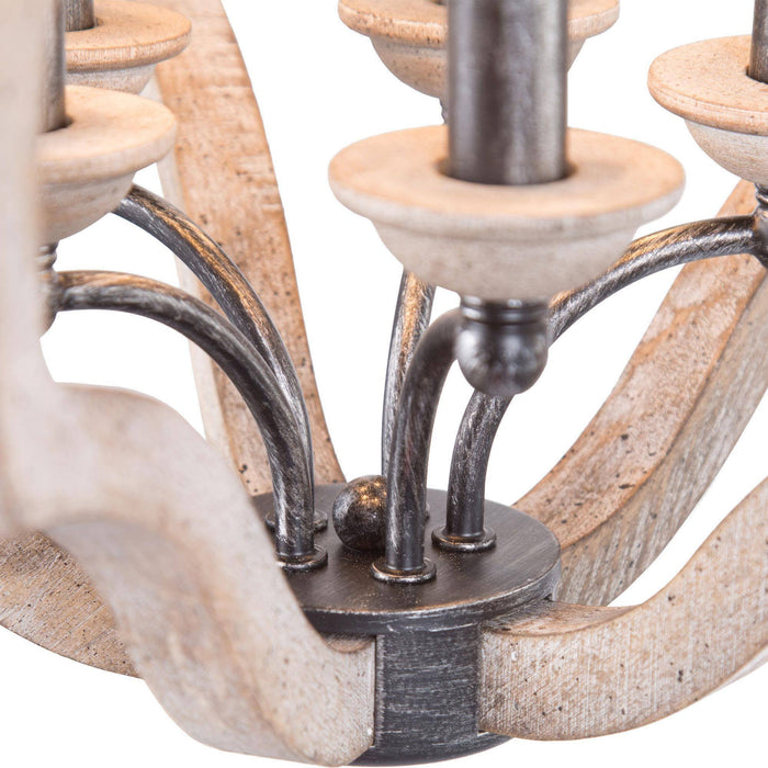 Suraynn 5-Light Wood Chandelier