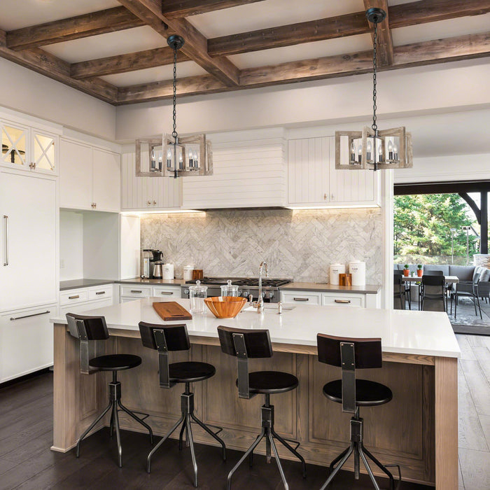 Heloise 6-Light Wood Chandelier