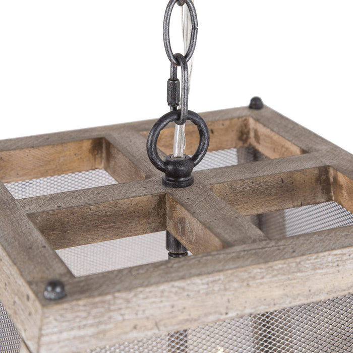 Floray 4-Light Wood Chandelier