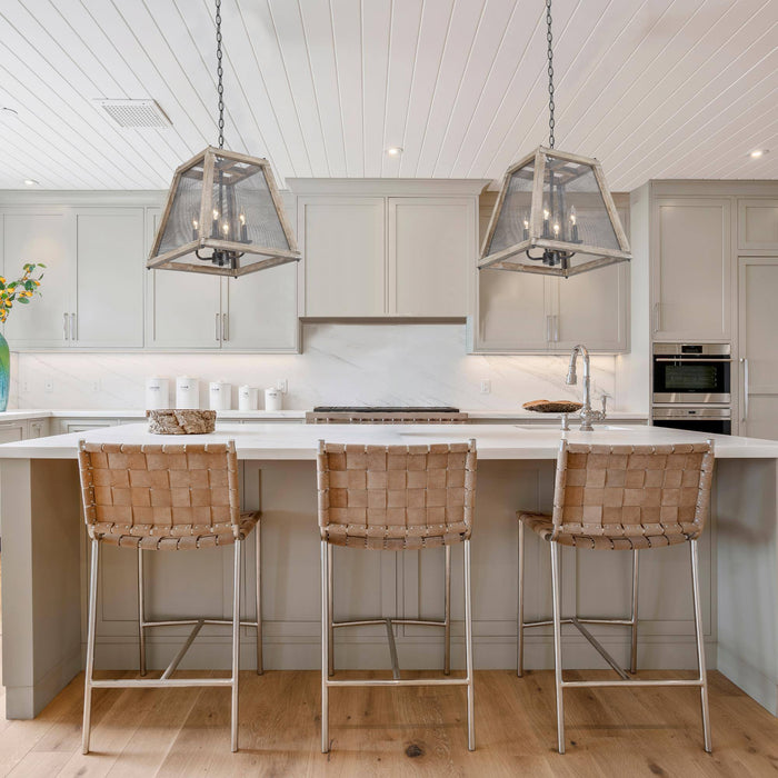 Floray 4-Light Wood Chandelier
