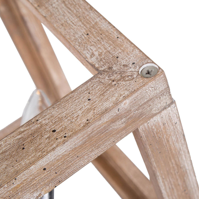Heloise 4-Light Wood Chandelier