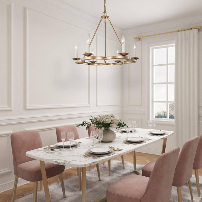 Luremis 6-Light Gold Chandelier