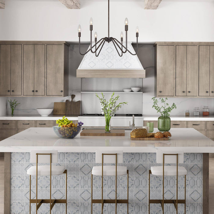 Avelin 6-Light Rust Chandelier
