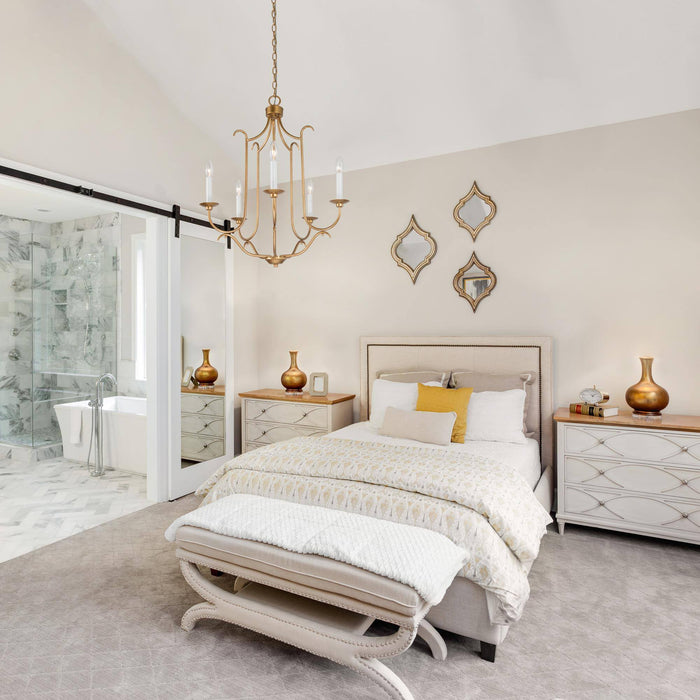 Sylveen 5-Light Gold Chandeliers