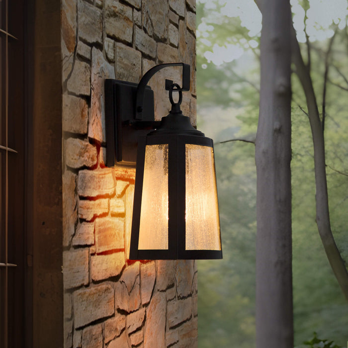 Alivor 1-Light Black Outdoor Wall Light