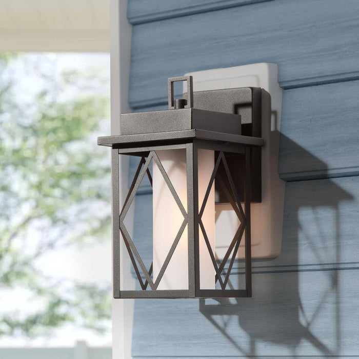 Brynna 1-Light Black Outdoor Wall Light