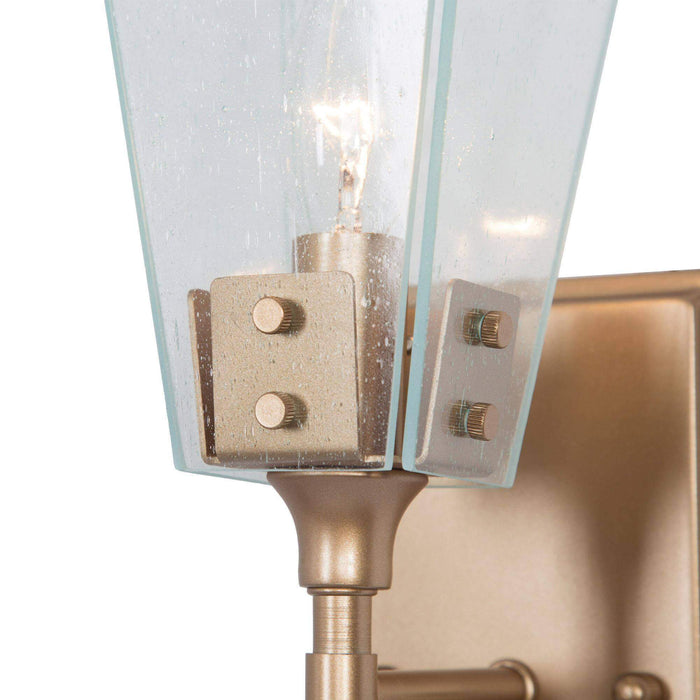Dendora 1-Light Seeded Glass Gold Wall Sconce