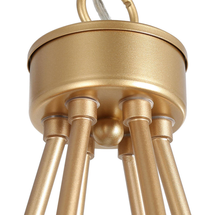 Sylvora 6-Light Gold Chandeliers