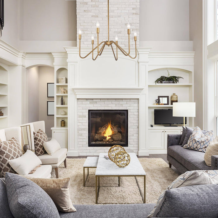 Avelin 6-Light Gold Chandelier