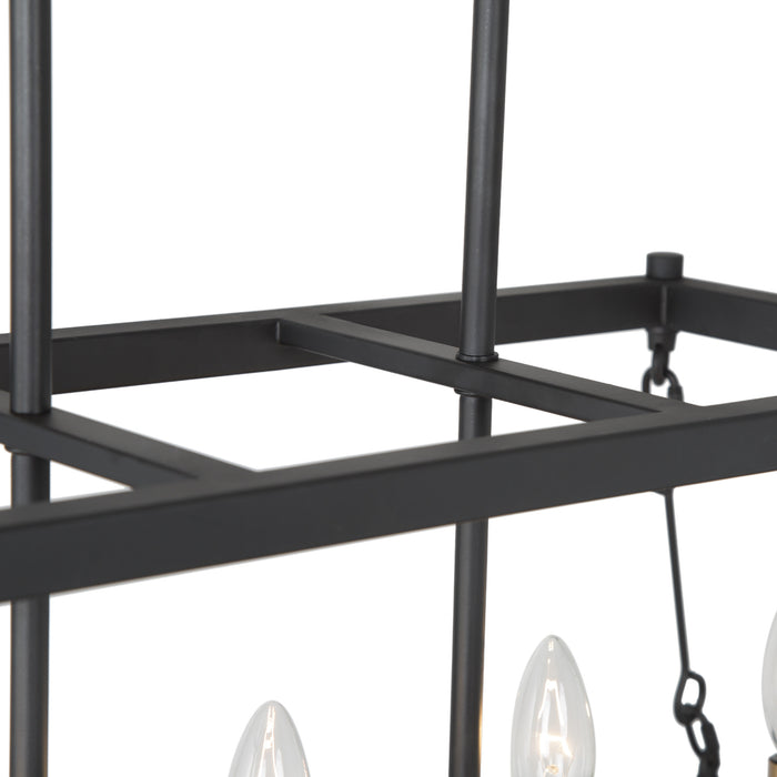 Celora 5-Light Black and Gold Island Light