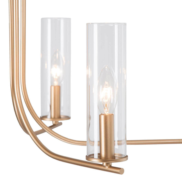 Veocrae 6-Light Gold Chandelier