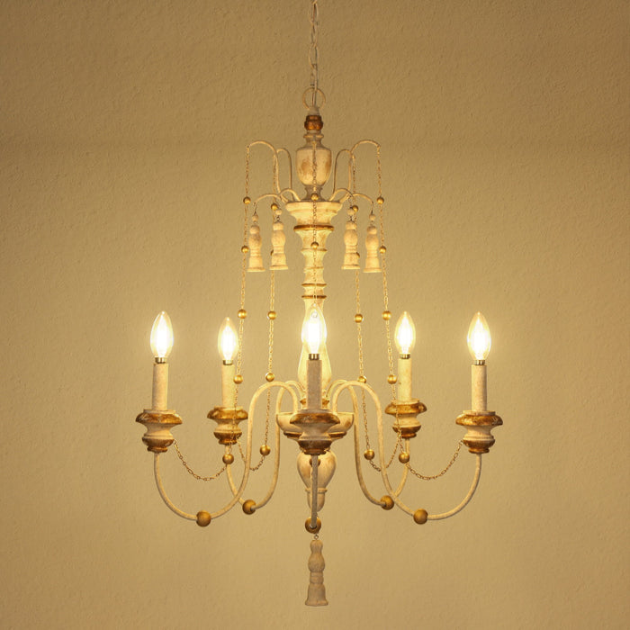 Trulin 5-Light Wood Chandeliers