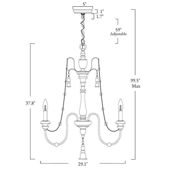 Trulin 6-Light Wood Chandeliers